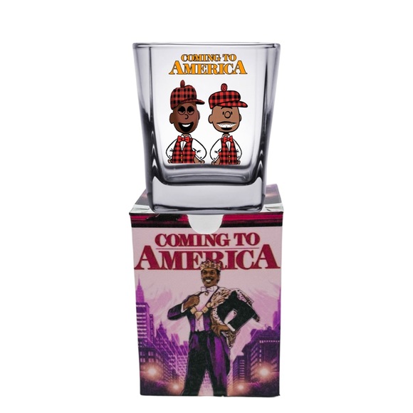 PEANUTS Versions of 80's Movies! SHOT GLASS/Matching Gift Box - Picture 4 of 16